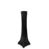 Tower Vase Black 8" height